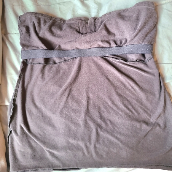 Express Vintage Y2K Gray Tube Top w/Sweetheart + Studded neckline MED. - Picture 7 of 12